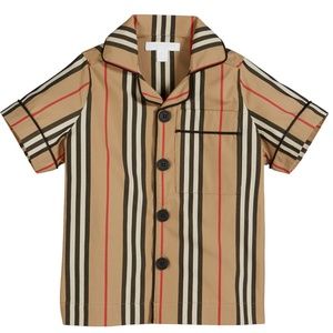 Burberry Andres Icon Stripe Short-Sleeve Top
